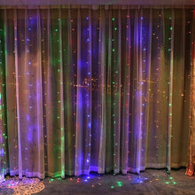 Load image into Gallery viewer, 4.5x1/4.5x2/4.5x3m Icicle Led Curtain Fairy String Light  300 Led Christmas Lights for Wedding Home Garden Party Decoration