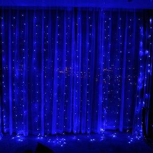 4.5x1/4.5x2/4.5x3m Icicle Led Curtain Fairy String Light  300 Led Christmas Lights for Wedding Home Garden Party Decoration