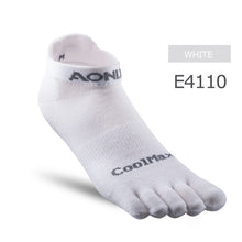 Load image into Gallery viewer, AONIJIE E4110 One Pair Lightweight Low Cut Athletic Toe Socks Quarter Socks For Five Toed Barefoot Running Shoes Marathon Race