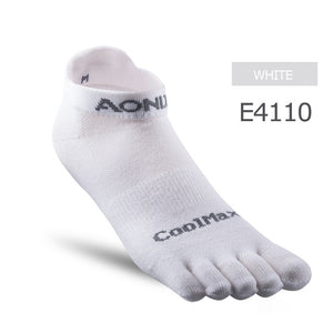 AONIJIE E4110 One Pair Lightweight Low Cut Athletic Toe Socks Quarter Socks For Five Toed Barefoot Running Shoes Marathon Race