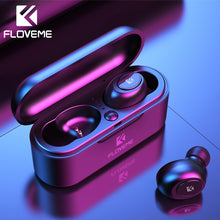 Load image into Gallery viewer, FLOVEME Mini TWS5.0 Bluetooth Wireless Earphone Headphone Sport Earphones Headset 3D Stereo Sound Earbuds Micro Charging Box