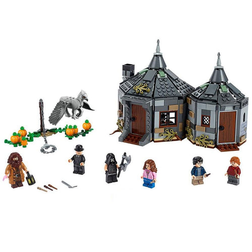 New Listing 11343 520Pcs Potter Movie Hagrid's Hut Buckbeak's Rescue Building Blocks Bricks Toy Compatible 75947 Christmas Gift