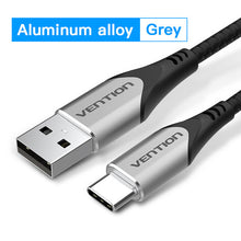Load image into Gallery viewer, Vention USB C Charging Cable Type C Cable for Xiaomi 11T Pro Huawei Samsung S21 3A Quick Charge 3.0 USB Type C Fast Charger